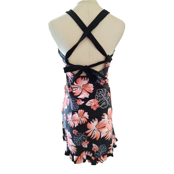 Aleumdr 2-Piece Retro Twist Front Tankini Swimdress Bikini Bottom Set Size Large - Picture 9 of 11